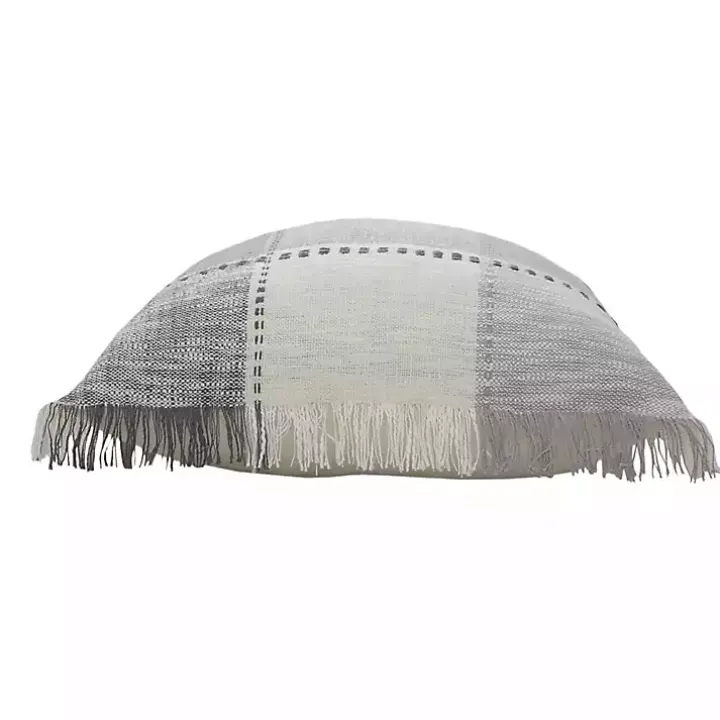 Gray Monochrome Accent Pillow