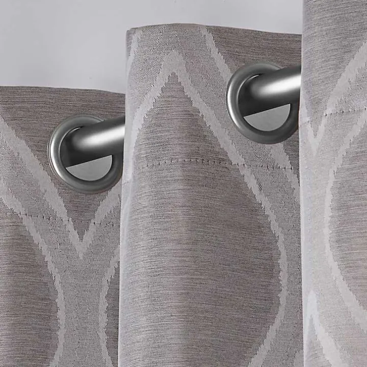 Gray Monte Curtain Panel Set, 84 in.