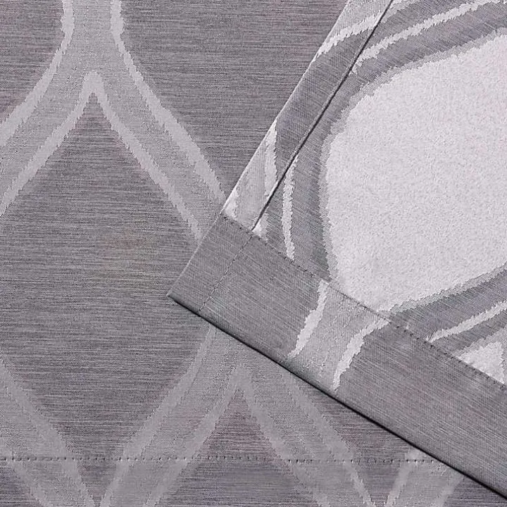 Gray Monte Curtain Panel Set, 84 in.