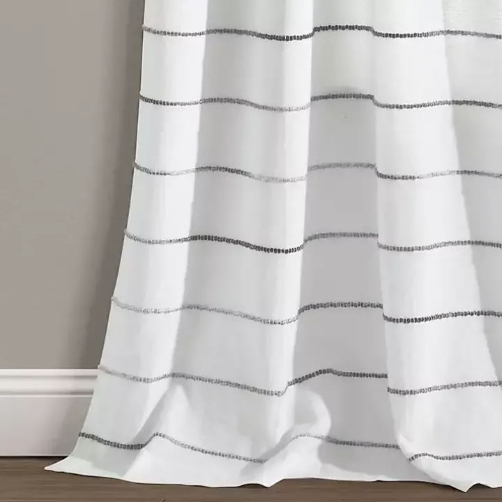 Gray Ombre Stripe Curtain Panel Set, 95 in.