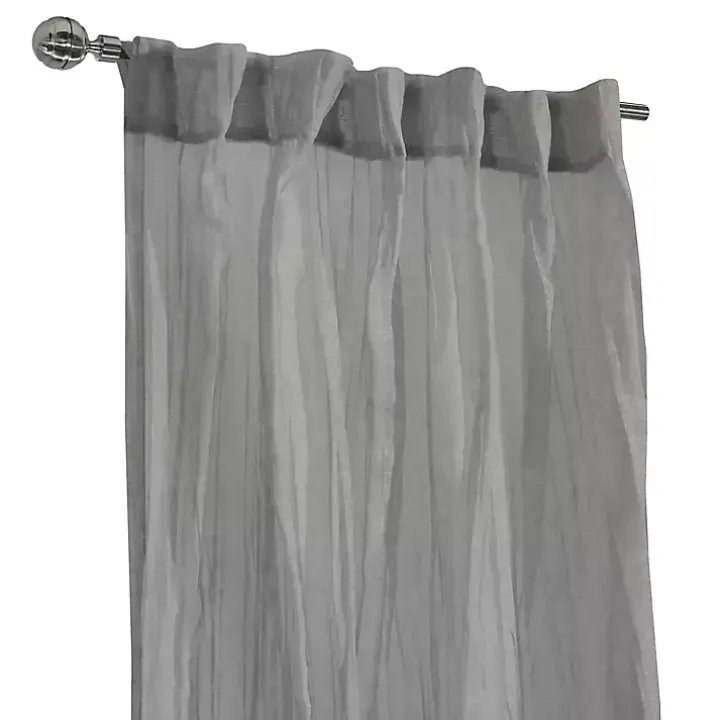 Gray Paloma Curtain Panel, 95 in.