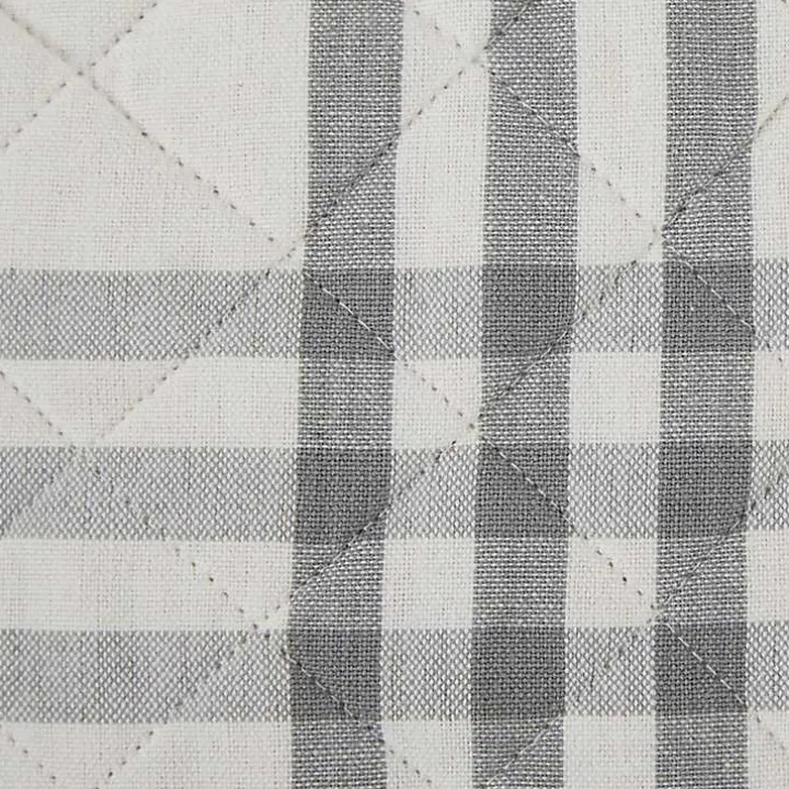 Gray Plaid Eat Drink Enjoy 4-pc. Dish Towel Set