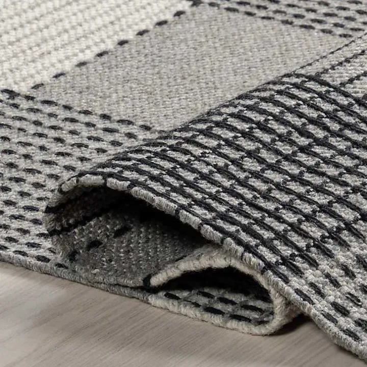 Gray Plaid Emily Henderson x RugsUSA Area Rug, 3x5