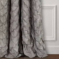 Gray Ravello Pintuck Curtain Panel, 84 in.