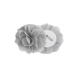 Gray Rosette Tab Top Curtain Panel, 95 in.