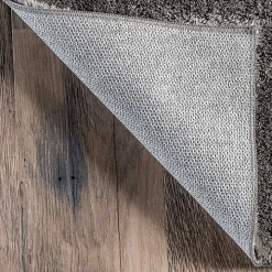 Gray Shag Washable Area Rug, 5x8
