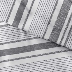 Gray Soft Striped 3-pc. Queen Duvet Cover Set