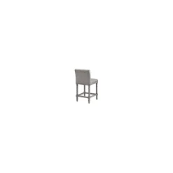 Gray Spindle Legs Counter Stool
