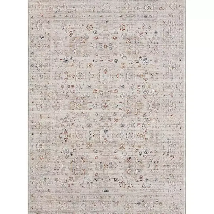 Gray Subtle Pattern Area Rug, 5x7