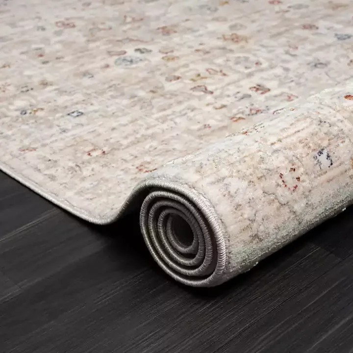 Gray Subtle Pattern Area Rug, 5x7
