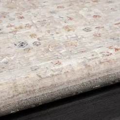 Gray Subtle Pattern Area Rug, 5x7