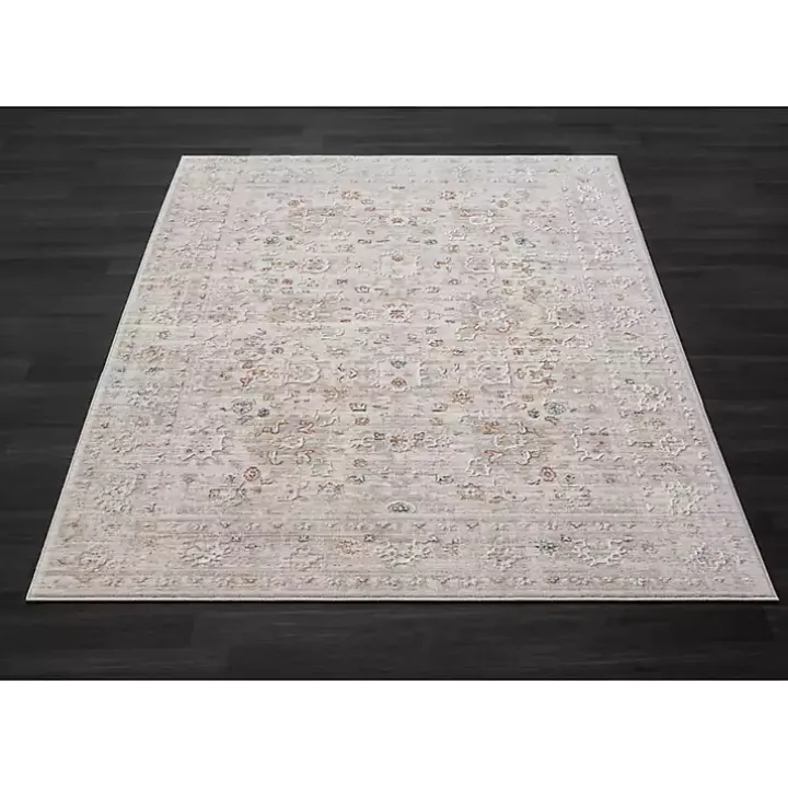 Gray Subtle Pattern Area Rug, 5x7