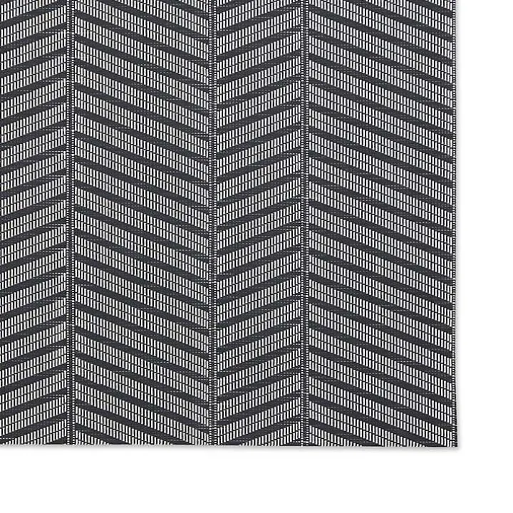 Gray Textured Twill Weave Placemats, Set of 6