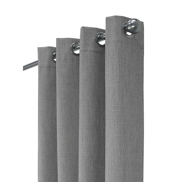 Gray Thatched Blackout Curtain Panel, 108 in.