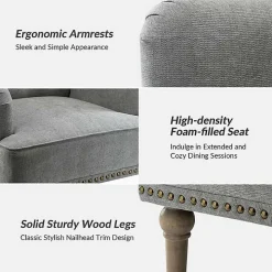 Gray Tufted Britt Accent Chair
