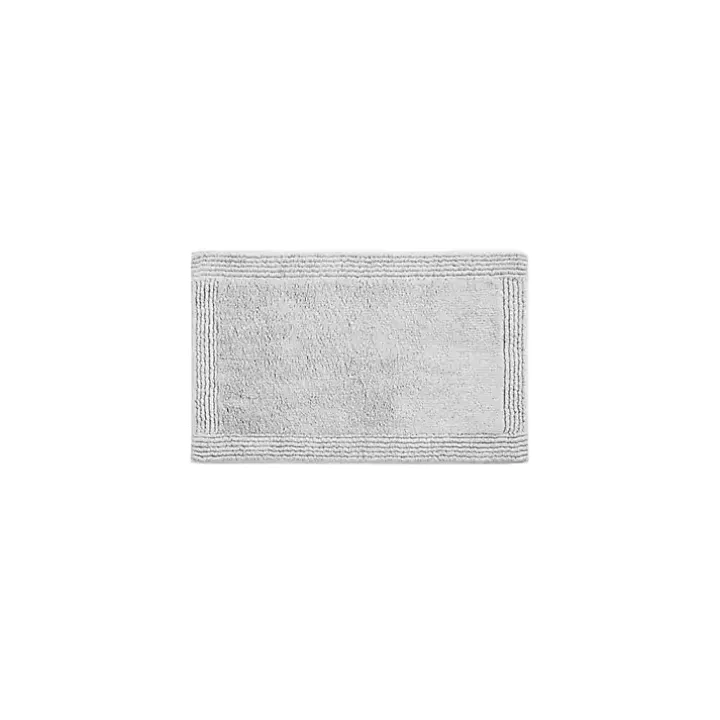 Gray Tufted Reversible Bath Mat, 34 in.
