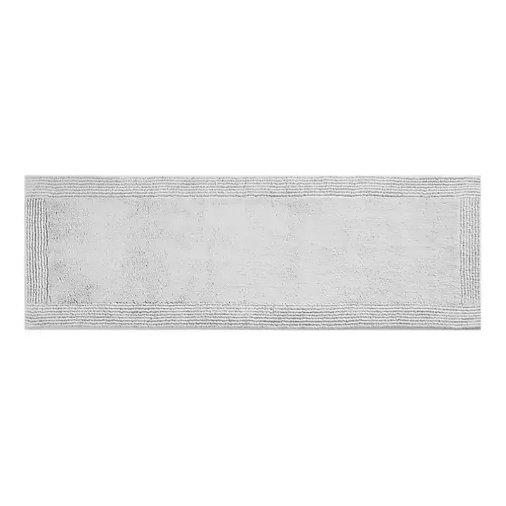 Gray Tufted Reversible Bath Runner