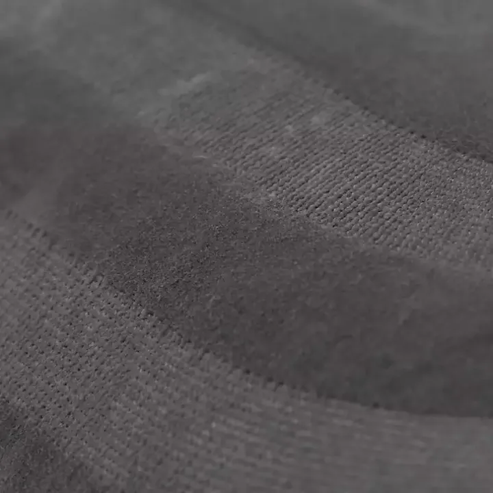 Gray Velvet Abstract Stripe Lumbar Pillow