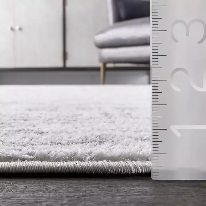 Gray Vintage Distressed Area Rug, 10x14