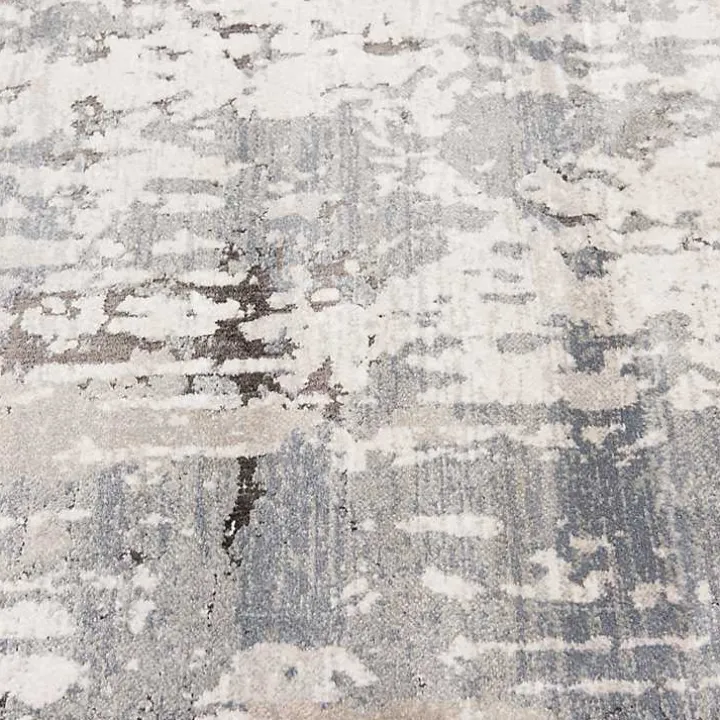 Gray Waters Abstract Area Rug, 5x7