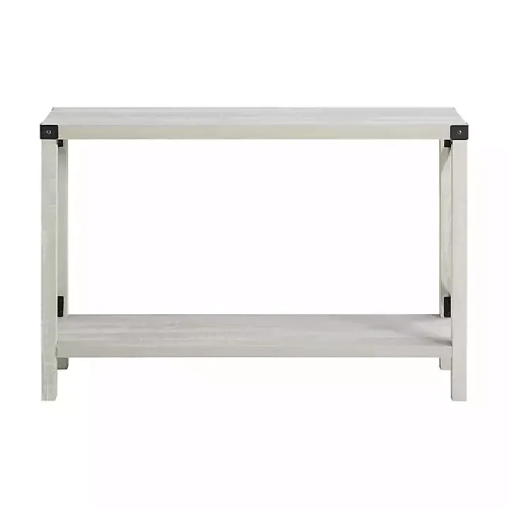 Gray Wood Farmhouse Console Table