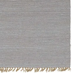 Gray Woven Wool and Jute Area Rug, 7x10