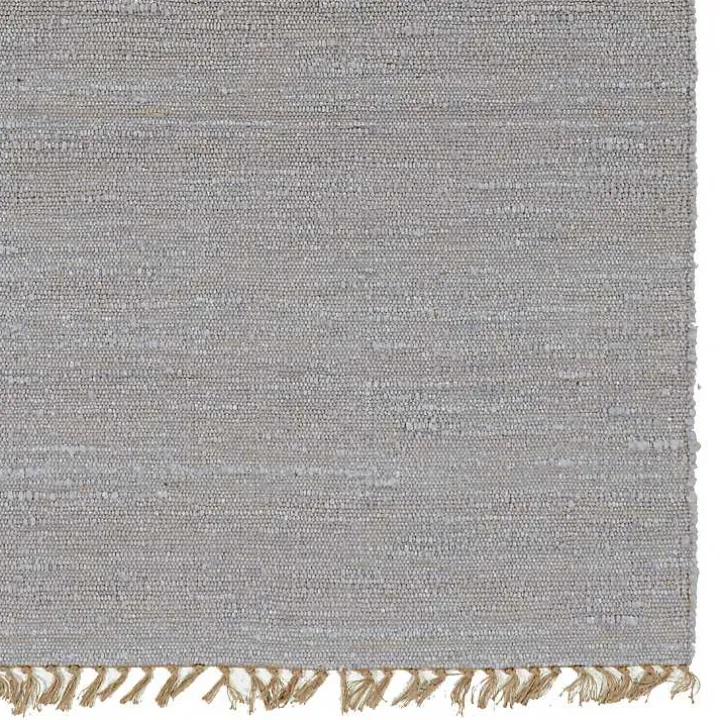 Gray Woven Wool and Jute Area Rug, 7x10