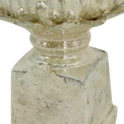 Graywash Artichoke Stoneware Statue