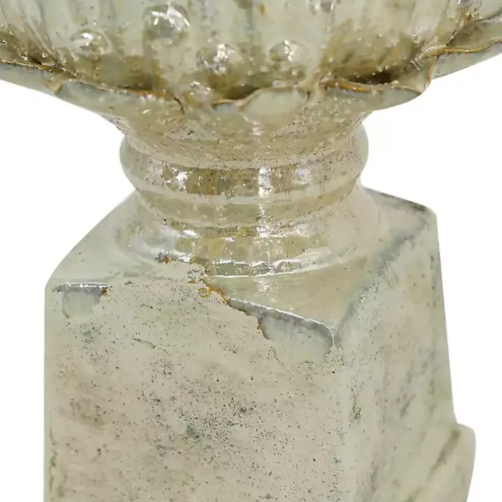 Graywash Artichoke Stoneware Statue
