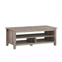 Graywash Grooved Side Panel Coffee Table