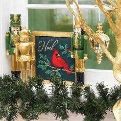 Green and Gold Nutcracker Figurine