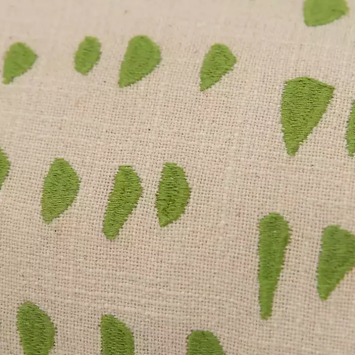 Green and Natural Animal Patterned Lumbar Pillow