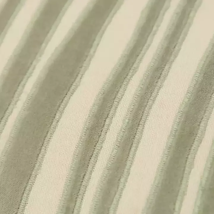 Green and Natural Wave Lumbar Pillow