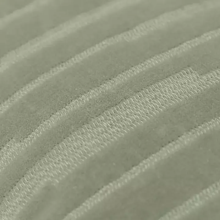 Green Asymmetrical Stripe Lumbar Pillow