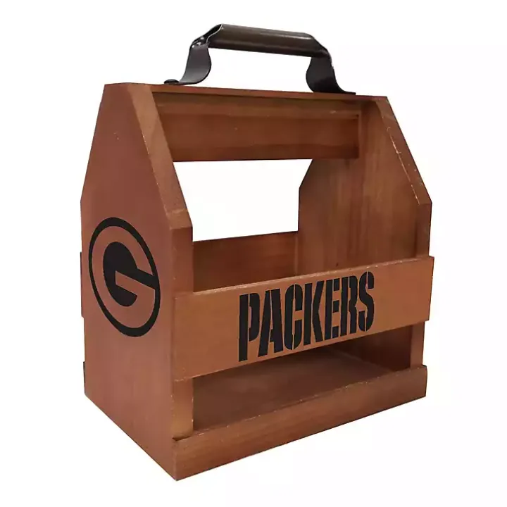 Green Bay Packers Wooden Condiment Caddy