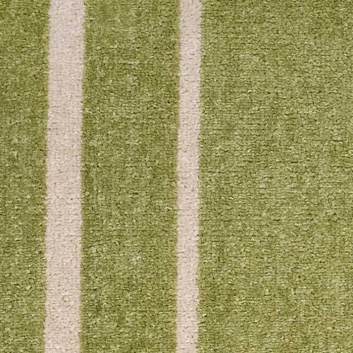 Green Bordered Indoor/Outdoor Area Rug, 6x9