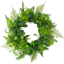 Green Fern Foliage Wreath