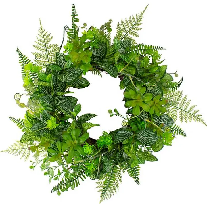 Green Fern Foliage Wreath
