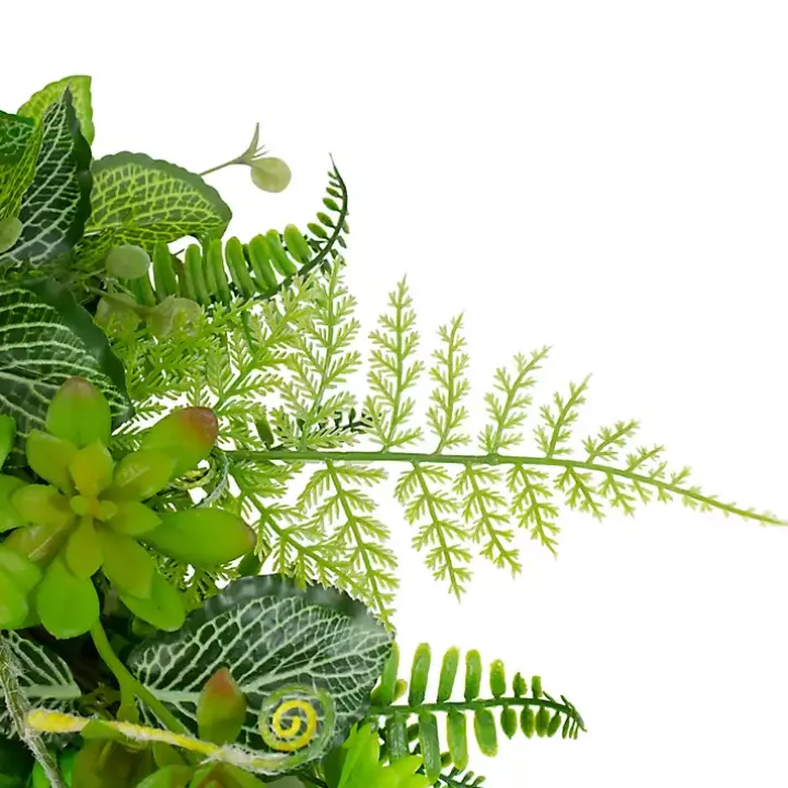 Green Fern Foliage Wreath