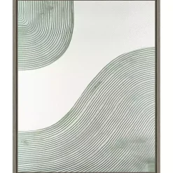 Green Get Going Framed Canvas Art Print