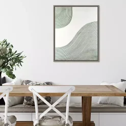 Green Get Going Framed Canvas Art Print
