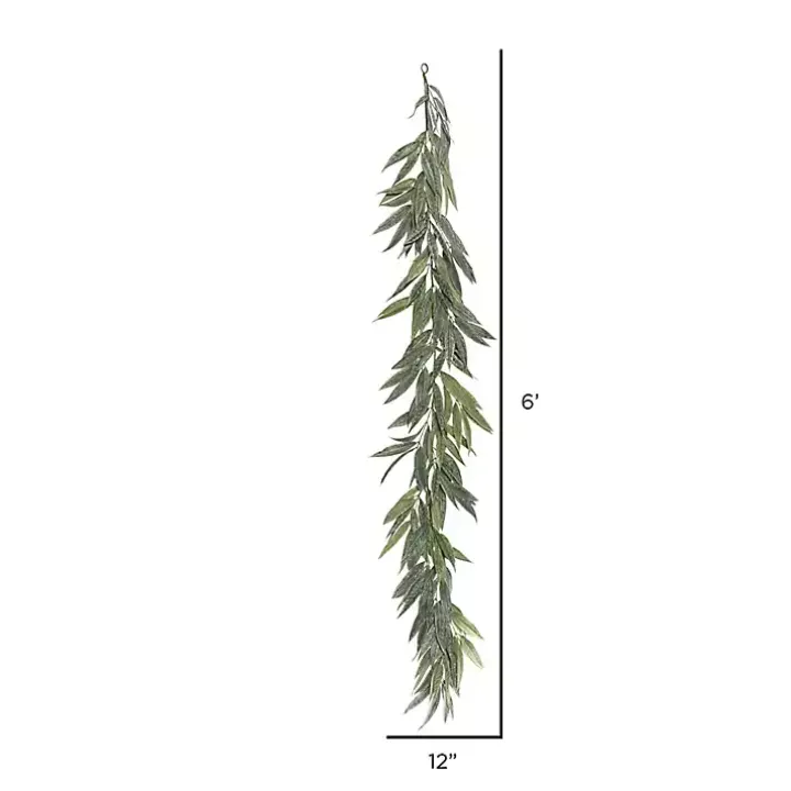 Green Muddy White Willow Garland, 72 in.