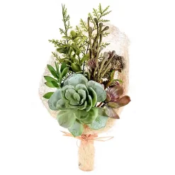 Green Succulent Bouquet, 15 in.