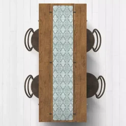 Green Symmetrical Vines Table Runner