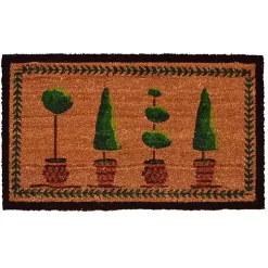 Green Topiaries Doormat