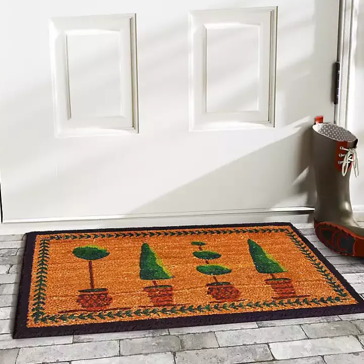 Green Topiaries Doormat