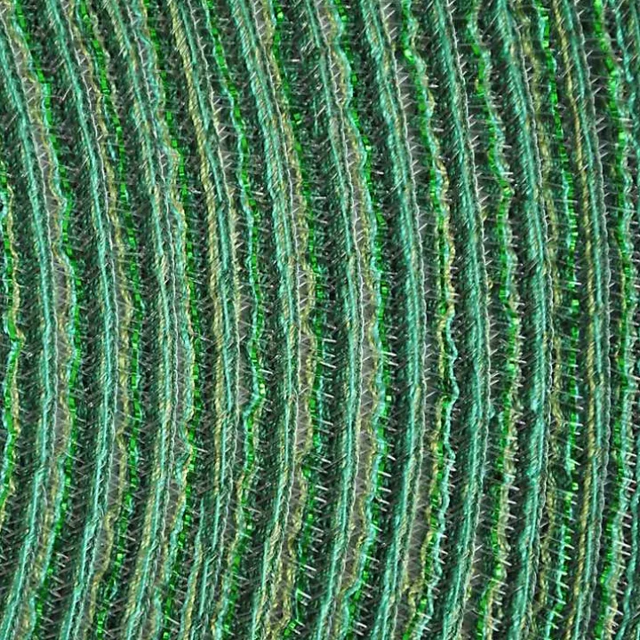 Green Variegated Round Placemats, Set of 6