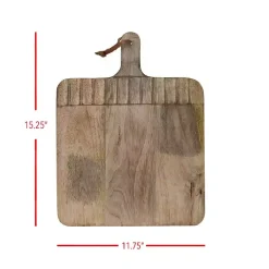 Grooves Hand Carved Mango Wood Cutting Board