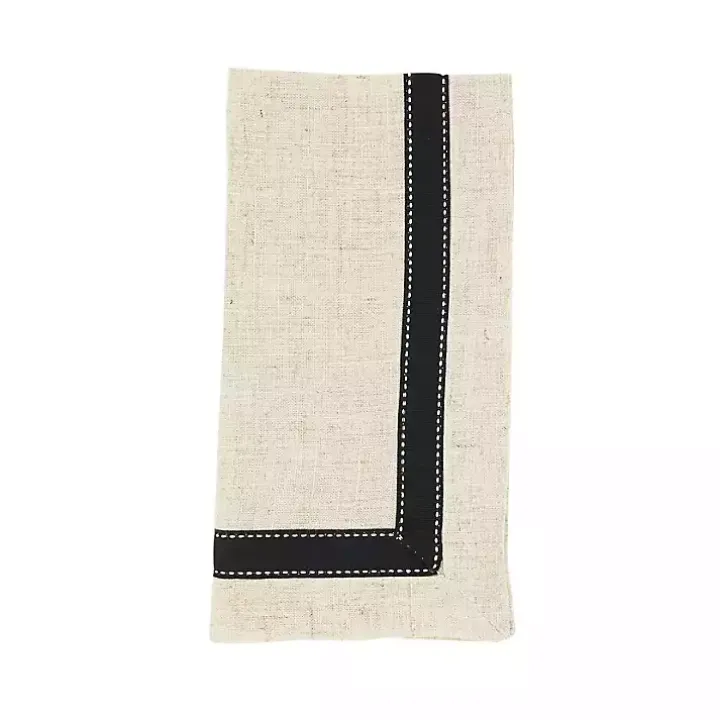 Grosgrain Accent Napkins, Set of 4