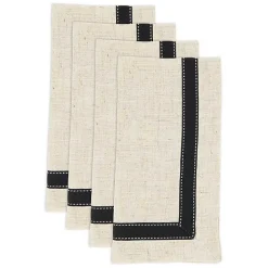 Grosgrain Accent Napkins, Set of 4